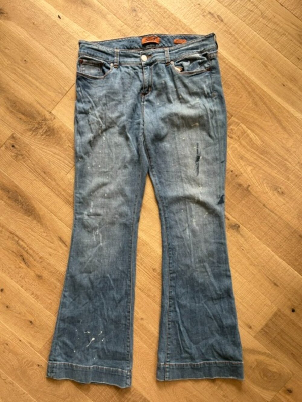 7 For All Mankind Vintage Bootcut Jeans 25 Y2K, size 32 Waist